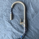 brushed gold Swivel Stainless Steel Kitchen Tap  Lead-free